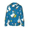 thumbnail image 3 of Sigee Cartoon Goose Print UPF50+ Men's Sun Protection Hoodie Shirt SPF UV Shirt Long Sleeve Fishing Outdoor Lightweight, S-3XL, 3 of 9