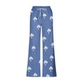 thumbnail image 5 of Pantalones largos para hombre, cintura elástica, transpirables, cómodos, suaves, informales, de playa, de poliéster., 5 of 5