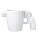 thumbnail image 1 of Taza de café de cerámica única con forma de revólver | Gran capacidad de 355 ml | Diseño de asa moderno para hombre | Regalo ideal para papá, el Día del Padre o cumpleaños | Apto para lavavajillas, 1 of 5