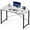 Wood White, variant on 47 Inch Computer Desk for Home Office, Modern Writing Study Table Simple Modern Style for Bedroom Small Space, Large Work Desks with X-Shaped Reinforcement, Wood Brown