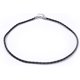 thumbnail image 2 of 100 piezas de 17 pulgadas de cuero sintético negro, cadena de cuerda de 3 mm para mujeres y hombres., 2 of 4