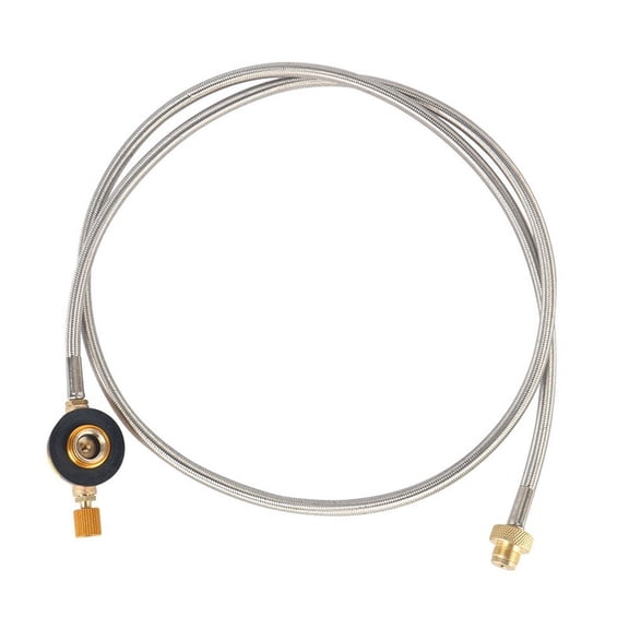 GRIMPEX Outdoor Stove Flat Gas Canister Extension Tube Camping Gas Stove Hose Adapter