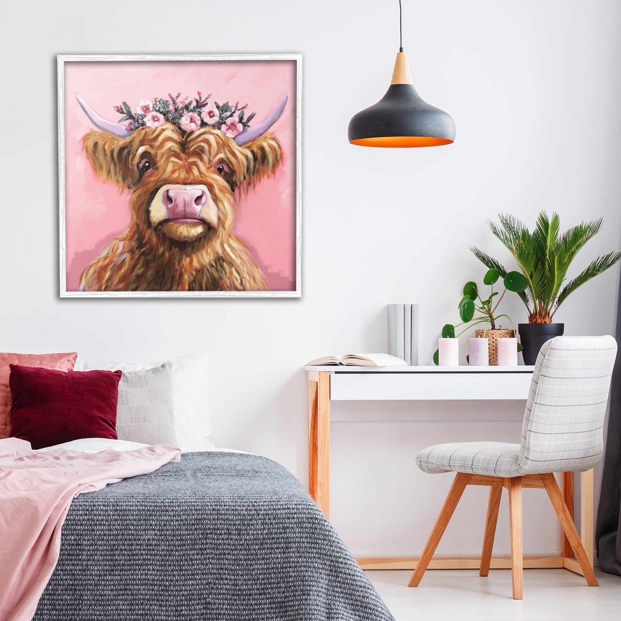 Stupell Industries Grace Of The Glen White Framed Giclee Art, design by Lucia Stewart