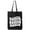 Black, variant on Auntie Auntie Auntie Cotton Canvas Tote Bag