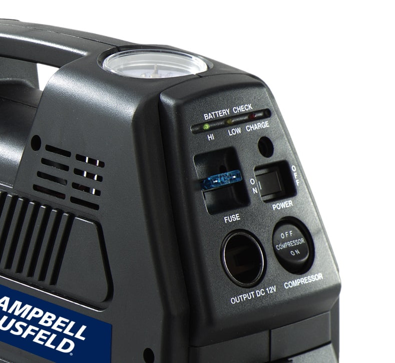 Campbell Hausfeld 12V Rechargeable Inflator and Power Supply CC2300 New