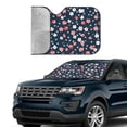thumbnail image 4 of Fuzoiu Cherry Blossoms Print Car Windshield Sun Shade,Block Uv Rays Sunshade,Foldable Front Window Sun Visor Protector for Car,SUV,Truck-Keep Vehicle Cool-Cherry Blossoms, 4 of 8