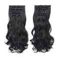 thumbnail image 5 of Hair Extensions 20INCH Synthetic Curly Wavy Natural Blonde Clip-In Hair Piece - Thick, Stylish, Fashionable, Fabulous Hair Piece for Women, Easy-to-Use & Versatile Makeup Organizers, 5 of 7