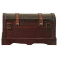 thumbnail image 6 of Quickway Imports QI003009 Wood Leather Suitcase, 6 of 8