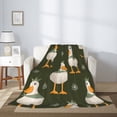 thumbnail image 2 of Hirioo Mallard Ducks Wild Birds for Flannel Blanket, Cozy and Warm Throw for Bed or Couch ,Perfect for All Seasons-80"x60", 2 of 6