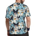 thumbnail image 2 of Rocae Butterflys for Men's Mesh Quick-Dry Short Sleeve Workout T-Shirt,Mens Crew Neck Tee Lightweight Soft Classic T Shirts X-Small, 2 of 9