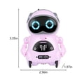 thumbnail image 2 of Estbridge Robot Rc de Poche Dialogue Interactif Reconnaissance Vocale Enregistrement Chant Dansant Racontant une Histoire Mini Robot Rc Jouets Cadeau Ornements de Noël Décoration Maison Liquidation de Noël, 2 of 5