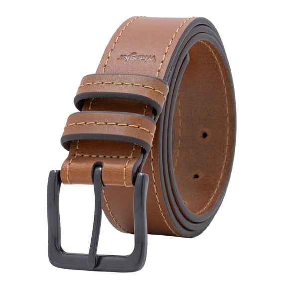 Men's Wrangler 38mm Leather Belt with Double Keeper