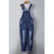thumbnail image 4 of ABPHQTO Peto denim desgastado azul de mujer, 4 of 5
