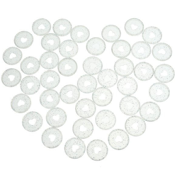 unbranded 50Pcs Round Plate Expansion Discs for Planner Binding Rings As Shown ABS Notebook Accessories Back to School
