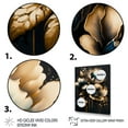 thumbnail image 3 of Designart Blue And Gold Tulips I Canvas Wall Art, 3 of 5