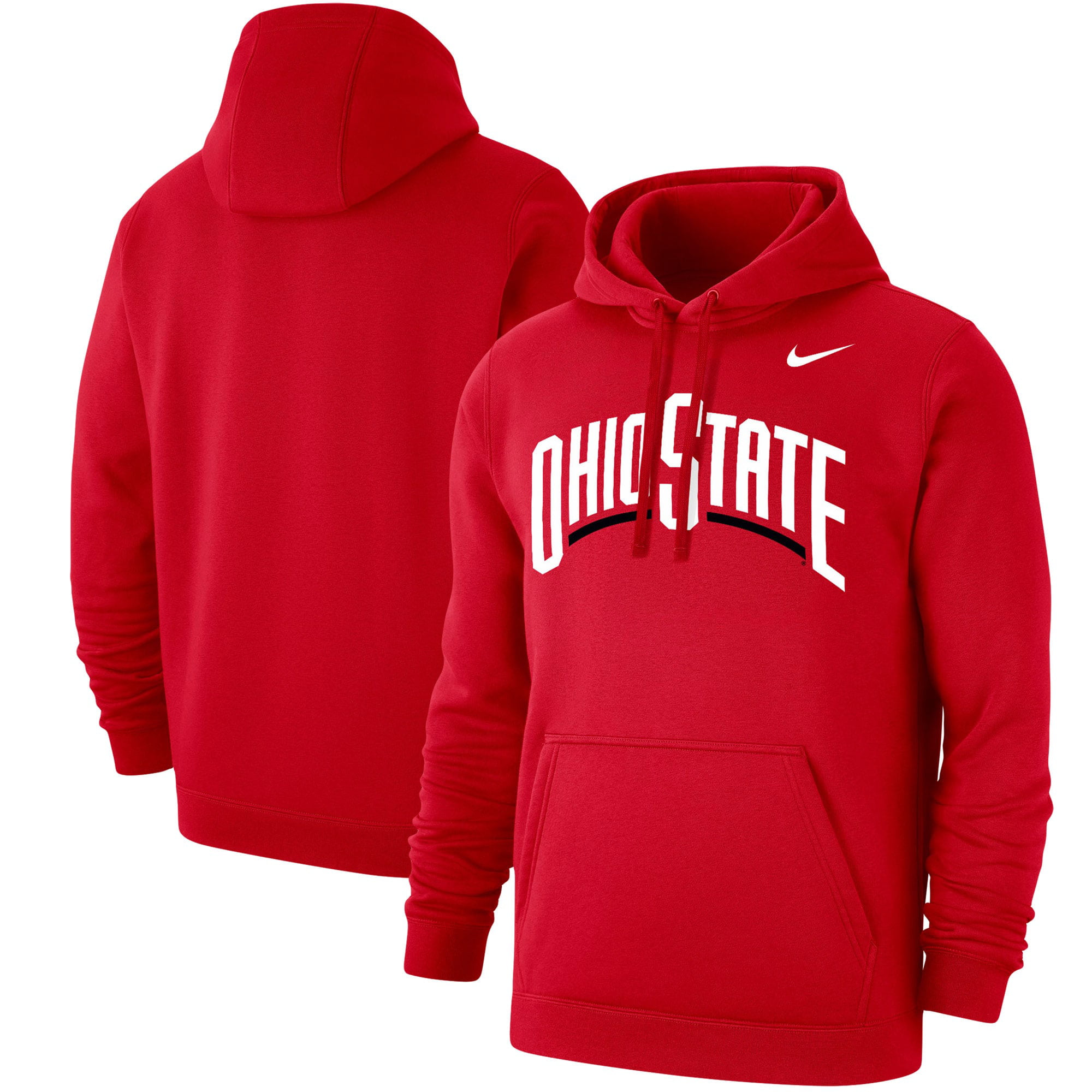 Sweater Cardigan Size M Ohio State University Buckeyes Big Logo Red Hoodie Sweatshirt Jumper
