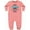 Mauve, variant on Inktastic Happy Birthday, Daddy Best Ever in Blue Baby Fleece Romper