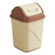 thumbnail image 2 of Square Trash Can With Lid Office Bathroom Waste Bin Plastic Garbage Bin Odor Control Small Space Desk Side Bin, 2 of 5