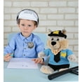 thumbnail image 6 of DolliBu Sitting Wolf Police Officer Plush Toy - Super Soft Wolf Cop Stuffed Animal Dress Up with Cute Cop Uniform and Cap Outfit - Fluffy Policeman Toy Plush Gift - 9 Inches, 6 of 7