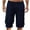 Navy, variant on Erwazi Men's Cargo Shorts Elastic Waistband Relaxed Fit Summer Casual Work Shorts Outdoor Multi-Pocket Shorts