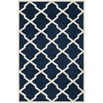 thumbnail image 2 of SAFAVIEH Chatham Franklin Geometric Wool Area Rug, Dark Blue/Ivory, 6' x 9', 2 of 7