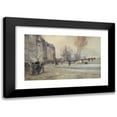 thumbnail image 1 of Eugène Louis Gillot 18x12 Black Modern Framed Museum Art Print Titled - The Quai Des Grands Augustins (1901), 1 of 5