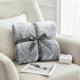 thumbnail image 6 of Beddora Fleece Throw Blanket Lightweight Plush Fuzzy Cozy Soft Gray Blanket for Couch Sofa and Bed 50x60 inches, 6 of 9