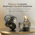 thumbnail image 3 of QKZ In-ear Wired Earphones Monitor Headphones HIFI Professional Level Titanium Composite Diaphragm Dynamic Earphone Line Control Noise Reduction Mobile Phone Headphones, 3 of 9