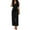 Black, variant on Wyobmus Women's Sleeveless Jumpsuits Solid Color Waiste Tie V Neck Rompers Party Club Night Outfits Black