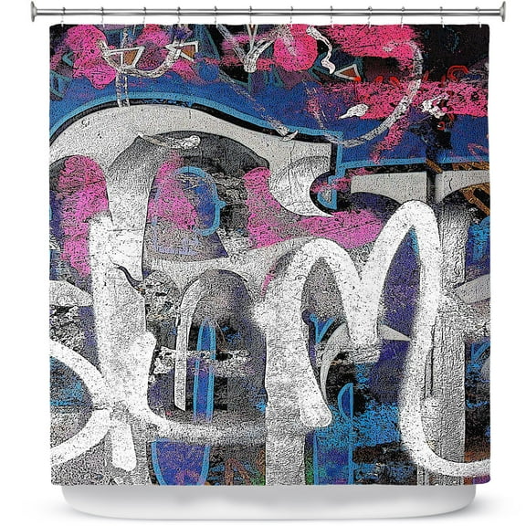Shower Curtains 70" x 93" from DiaNoche Designs by Martin Taylor - Graffiti 1