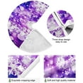 thumbnail image 2 of RYLABLUE Jupe de Sapin de Noël Flocon de Neige Violette pour Décoration de Fête Intérieure Extérieure 36 Pouces, 2 of 5
