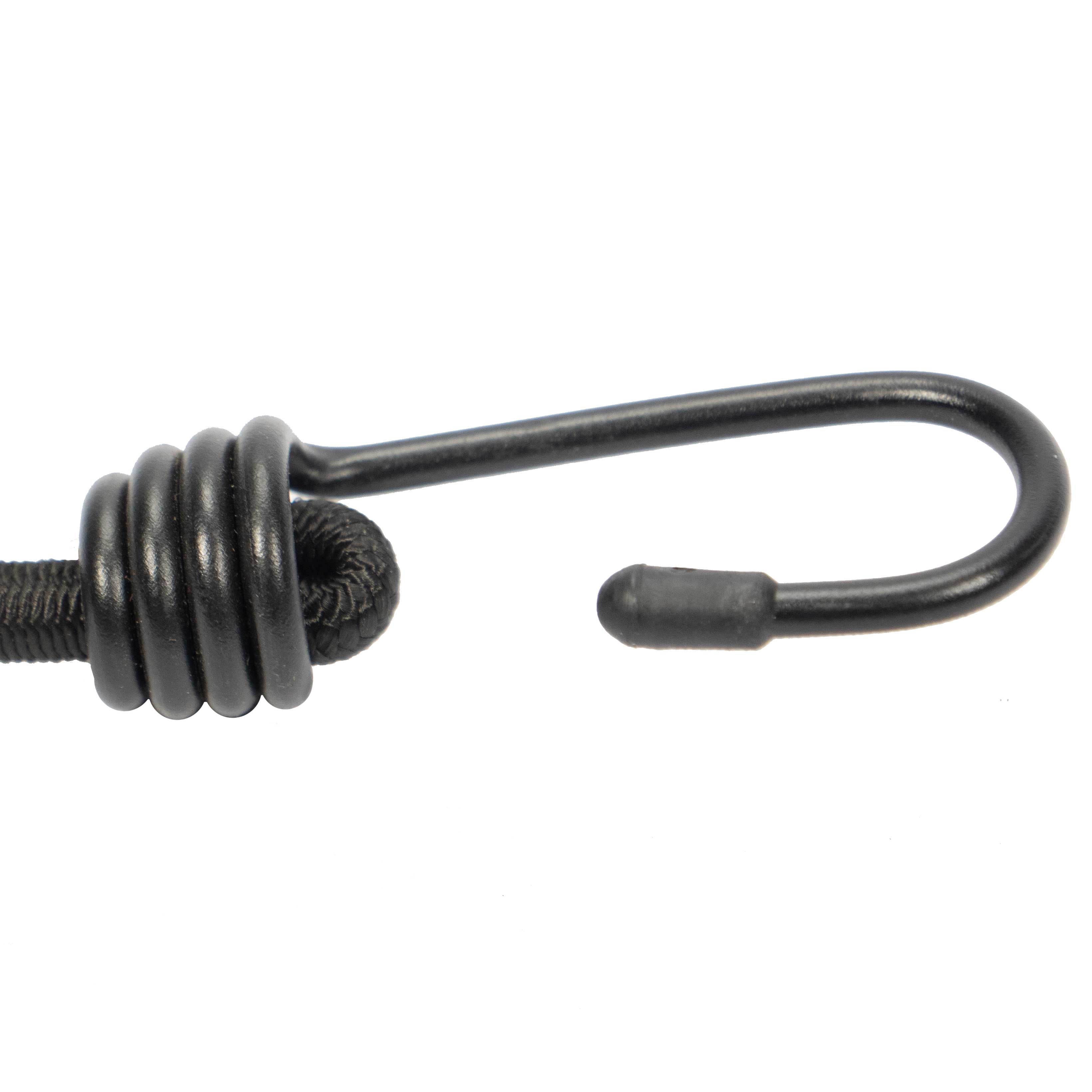3/8" x 18" Black Bungee Cords (bundle of 25) - 9mm