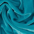 thumbnail image 3 of Velvet Curtain Panel Drape 5W x 8H Black Home Theater Energy Efficient Curtain", Teal, 3 of 3