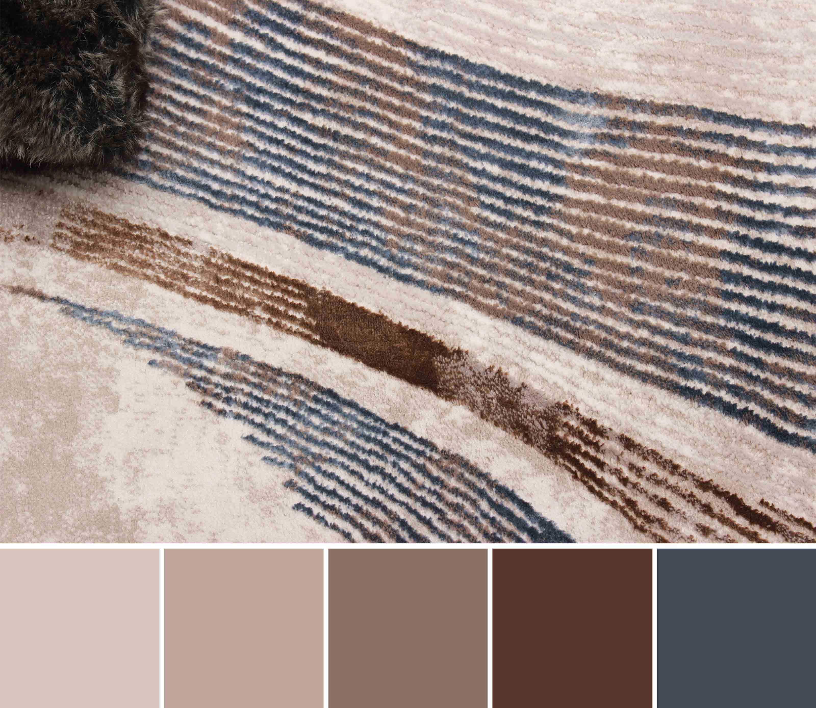 ECARPET Amara Tapis Contemporain / Moderne pour Salon, Chambre, Salle A Manger, Entrée, Couloir et Plus Encore.