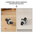 thumbnail image 3 of SOPOTUTU 4Pcs Sup Pump Adapter for Kayak Air Valve Quick Inflation and Deflation Black Plastic, 3 of 8