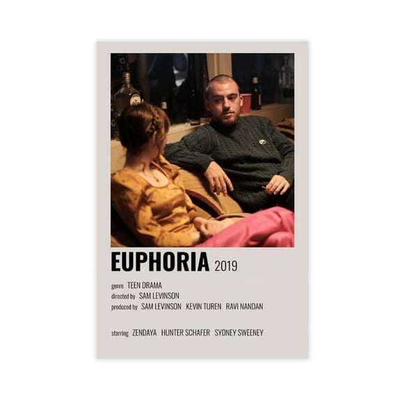 Series Poster Euphoria Vintage Canvas Wall Art Decor Print Picture Paintings for Living Room Bedroom Decoration