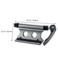 thumbnail image 2 of LEEYNEER 1Set Quick Release Fork Mount Aluminum Alloy Bike Roof Rack Carrier Dark Grey  Personal Use, 2 of 8