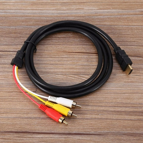 HDMI to RCA Cable, HDMI to 3 RCA Converter Adapter Cable, 1080P HDMI to AV HDTV RCA Composite Video Audio Converter Adapter for TV HDTV