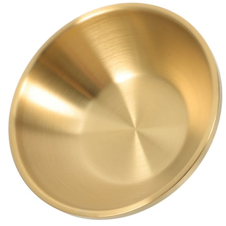 STRANDCHIC Golden Stainless Steel Small Serving Bowl for Dips and Snacks Multipurpose Kitchen Bowl