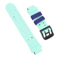 thumbnail image 3 of Suodoka 15mm Kids Smart Watch Band Water Proof Soft Silicone Replacement Strap for Running Hiking Sports Blue Green (15mm / 0.59 inches), 3 of 9