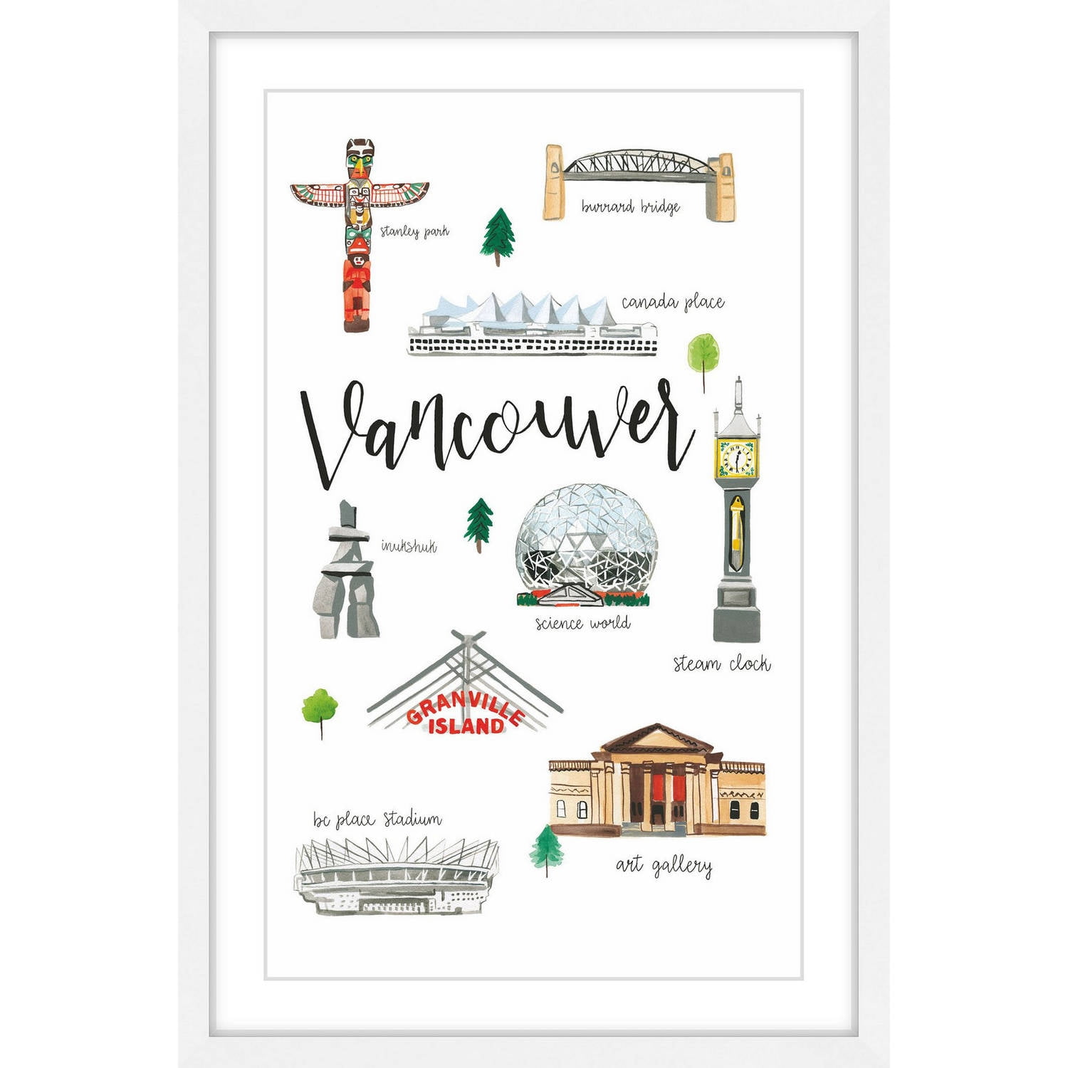 Marmont Hill "Vancouver Life" by Molly Rosner Framed Painting Print