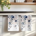 thumbnail image 7 of Navy Blue Flowers Kitchen Towels Set of 1, Spring Floral Elegant Pastoral Watercolor Absorbent Dish Towels for Kitchen, Microfiber Hand Towel, Quick Drying Tea Towel for Cleaning Dishcloths, 7 of 7