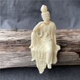 thumbnail image 2 of Estatua de Anubis, dios egipcio negro y dorado, 13 cm, con base de pino, 2 of 3