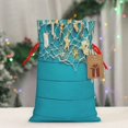 thumbnail image 5 of KLL Seashells And Fishing Net On Blue Wooden Table for Christmas Gift Bag,Holiday Bags for Gifts Christmas Bags & Drawstring Gift Pouch Reusable Holiday Gift Bags & Party Favor Bags (1 PCS)-Medium, 5 of 9
