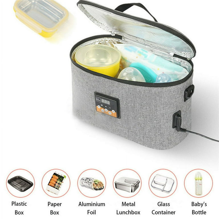 12V 8L Portable Car Electric Food Heating Bag Lunch Box Warmer Milk  Container