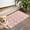 Easter and Easter, variant on Easter and Mini Bunnies Light Pink Pattern Indoor Door Mat 16"x24", Washable Non-Slip Decorative Rug for Entrance, Kitchen, Bathroom