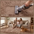 thumbnail image 6 of Pentantan 8ft x 10ft Shag Area Rugs, Fluffy Rug for Living Room Bedroom, Soft Plush Pile Indoor Carpet, Brown, 6 of 7
