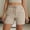 *Khaki, variant on Women's Drawstring Elastic High Waist Stretch Yoga Shorts,Casual Outdoor Athletic Workout Shorts Gray,Women's Plus XXL