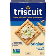 Triscuit Original Whole Grain Wheat Crackers, Vegan Crackers, 8.5 oz