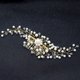 thumbnail image 2 of Nvzi Horquillas para el pelo de boda con flores para novias, peinetas con perlas de cristal, pinzas para el pelo, tocado, accesorios para el pelo de boda dorados, joyas - doradas, 2 of 5